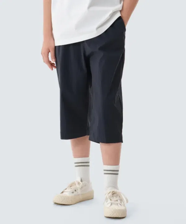 Укороченные брюки с охлаждающим эффектом, Route Snowpeak Apparel Kids, Navy