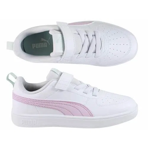 Детские кроссовки с липучкой Rickie Ac Ps Puma, Weiss — фото 3