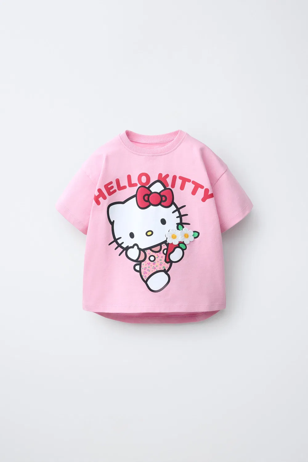 Футболка с принтом Hello Kitty Sanrio ZARA, Pink