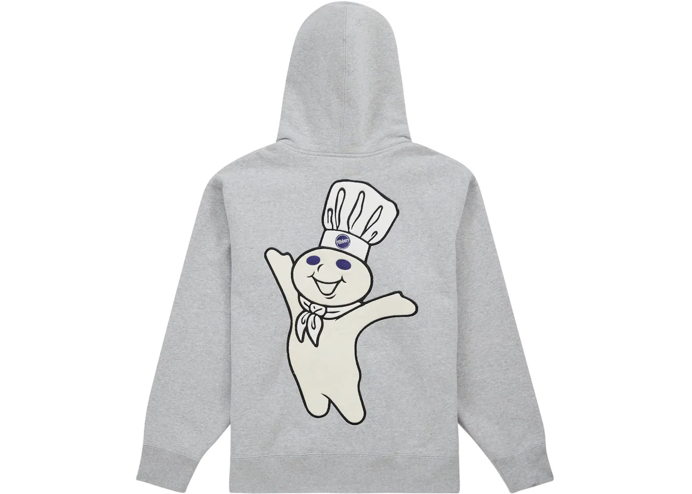 Мужская худи на молнии с капюшоном Supreme Doughboy, Heather Grey — фото 2