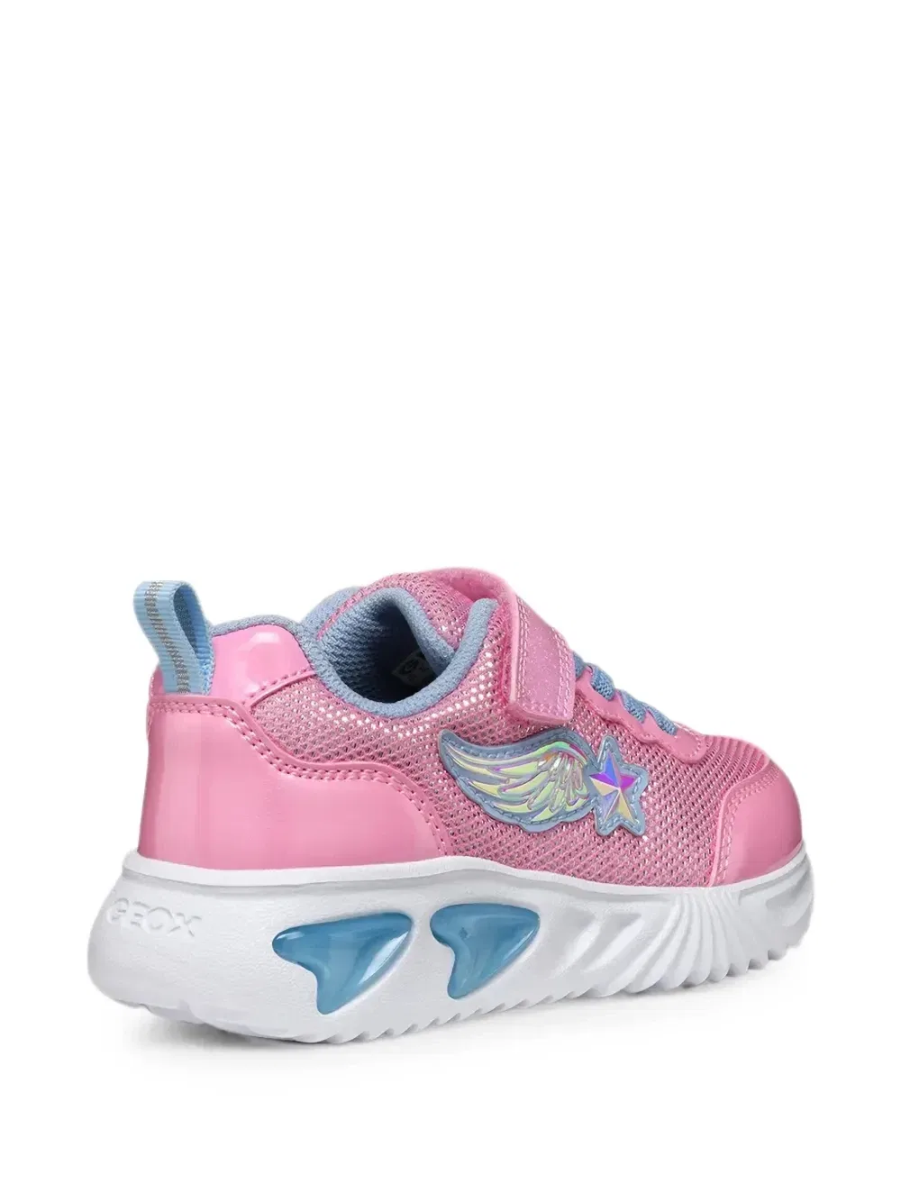 Кроссовки Assister Girl с застежкой-липучкой Geox Kids, розовый — фото 3
