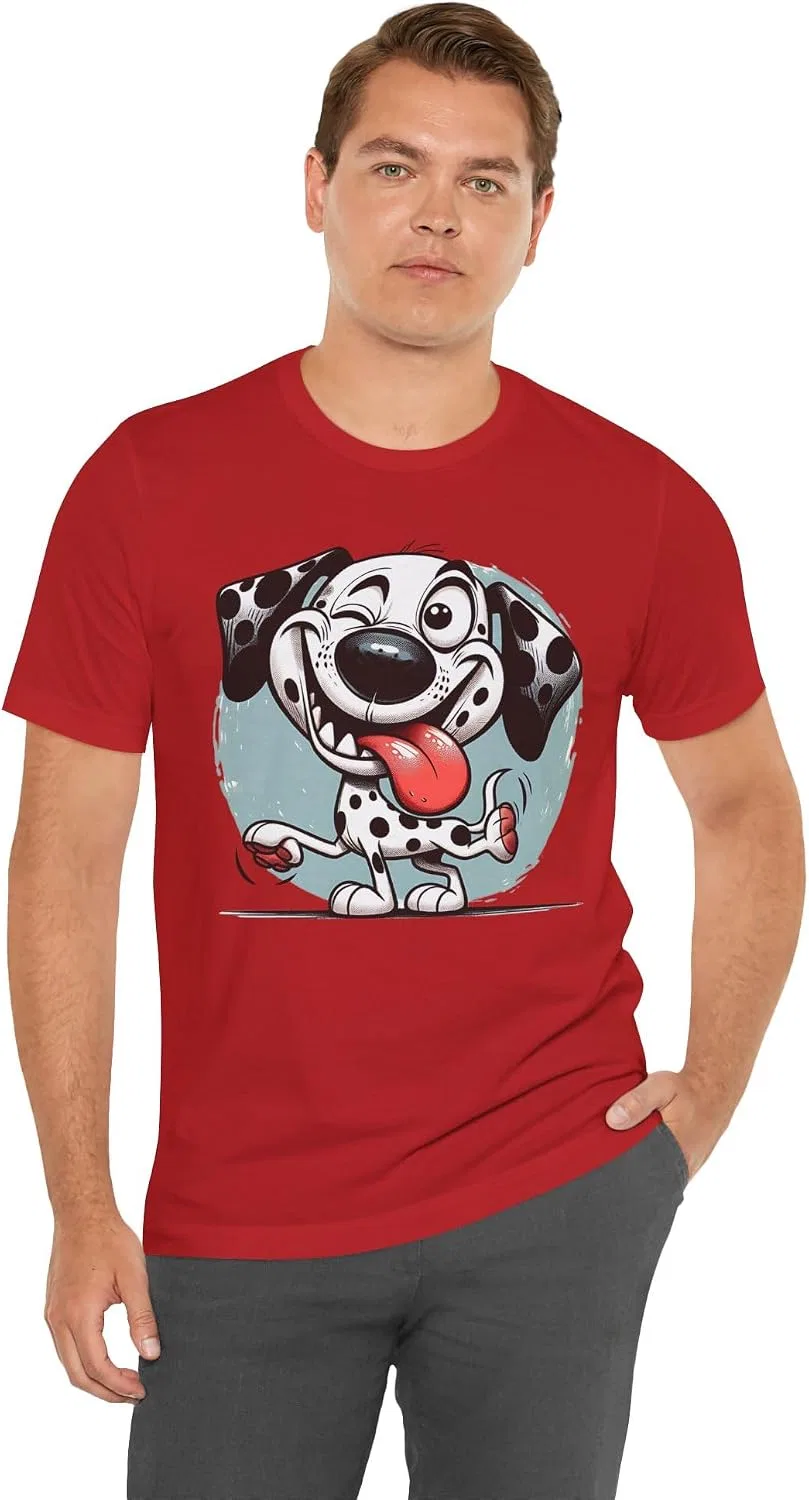 Футболка с принтом Mindi Cartoon Dog, Red — фото 4