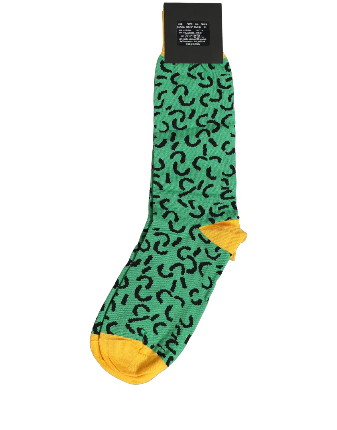 Мужские носки с абстрактным принтом Mid Calf Dolce & Gabbana, Green — фото 4