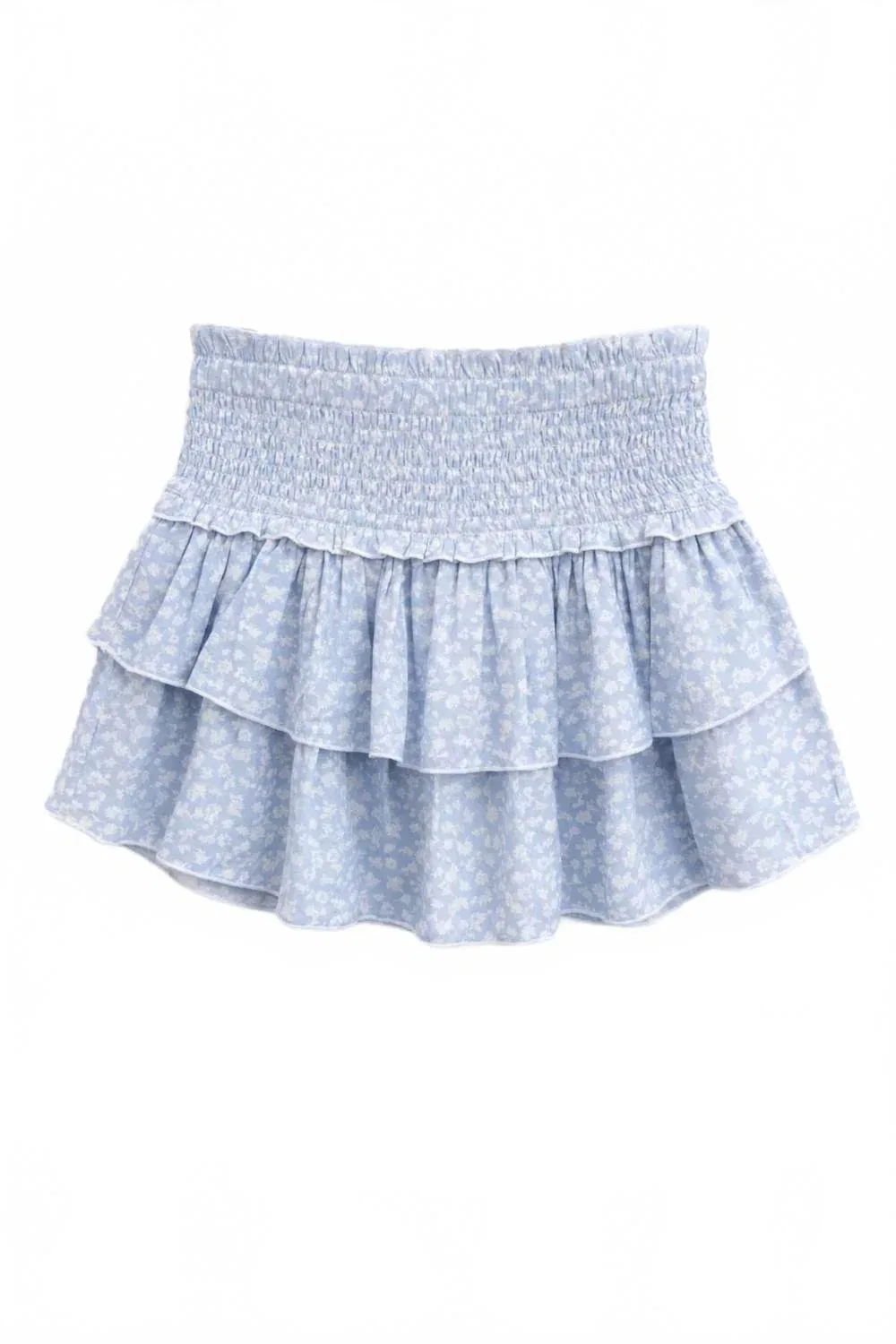 Детская юбка для девочек с оборками Brooke Blue Ditsy Floral KatieJnyc, Blue Ditsy Floral