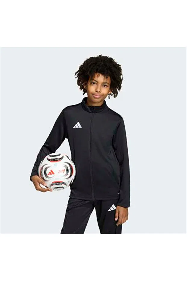 Детская для девочек толстовка с длинным рукавом Adidas, Black/White — фото 2