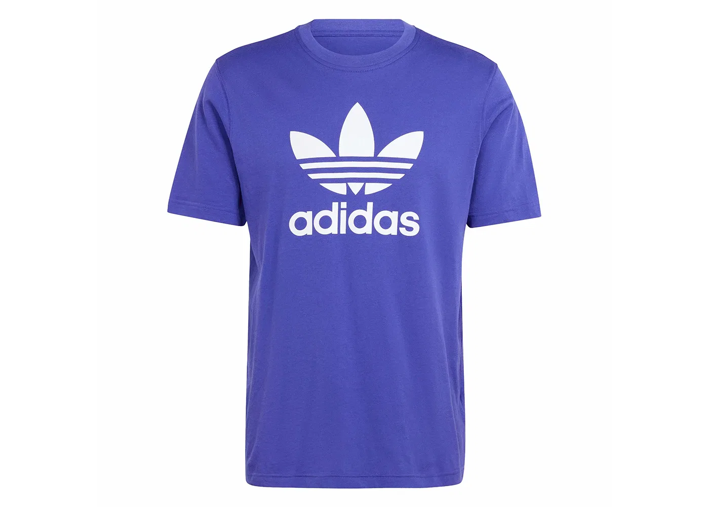 Мужская футболка с принтом Adicolor Trefoil Tee Energy Ink Adidas, цвет Energy Ink