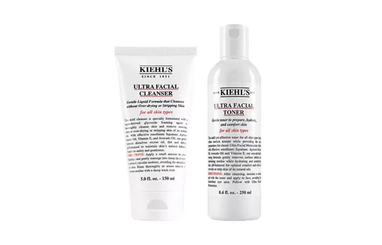 Набор для ухода за кожей Ultra Facial Cleanser 150ml and Ultra Facial Toner 250ml Kiehl's — фото 2