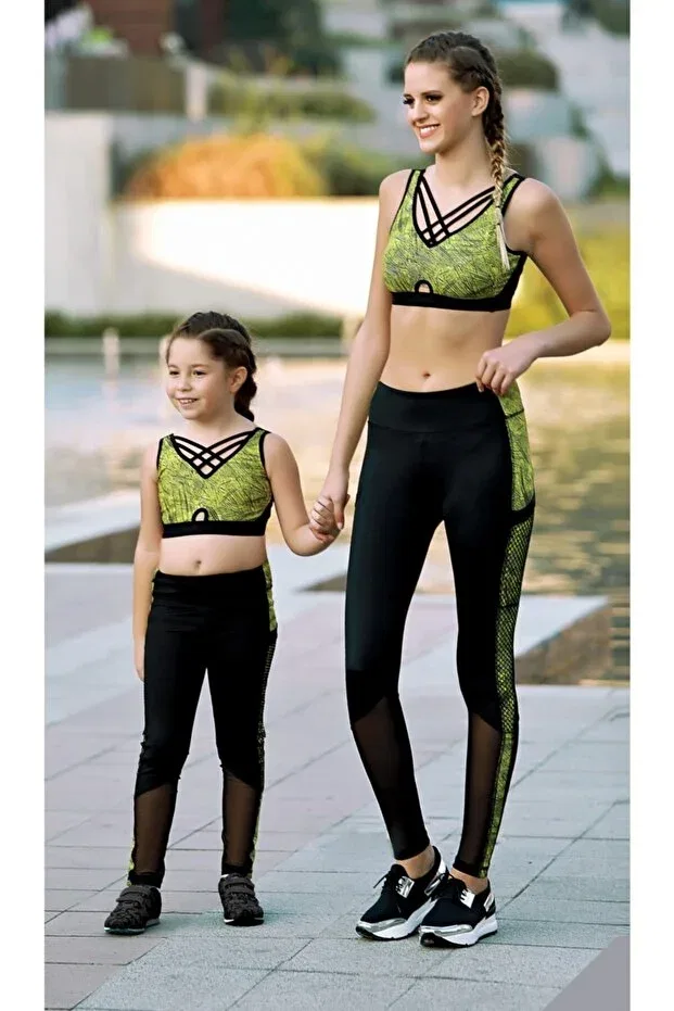 Детский спортивный комплект для девочек с принтом Sportswear Gallipoli, Mixed Multicolored — фото 2