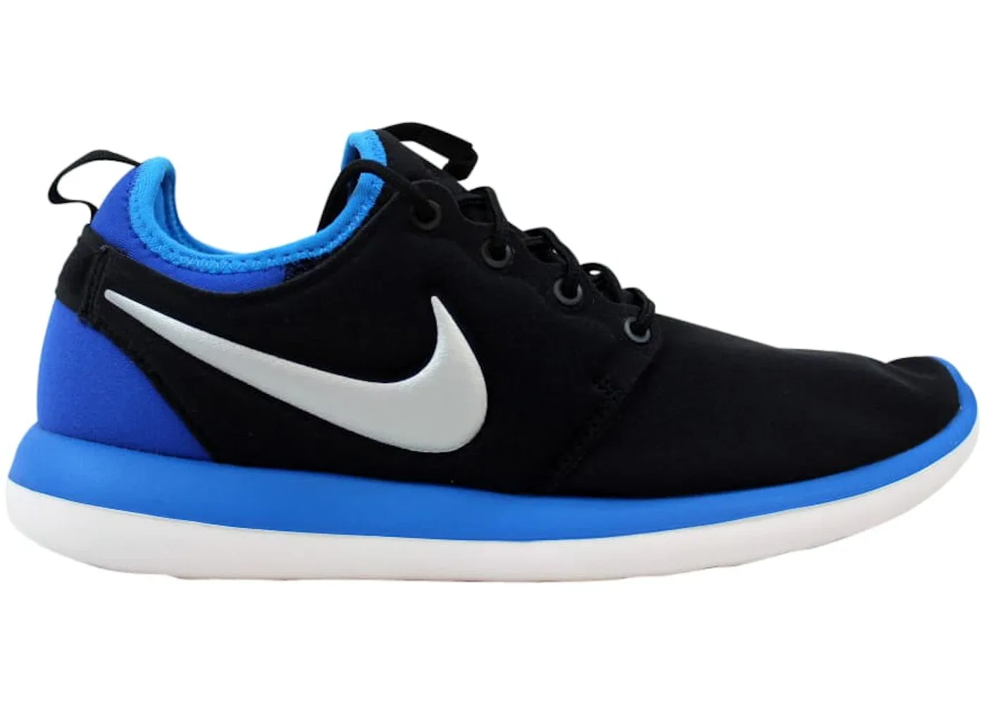 Детские кроссовки Lifestyle Nike Roshe Two, Black/Metallic Platinum-Photo Blue