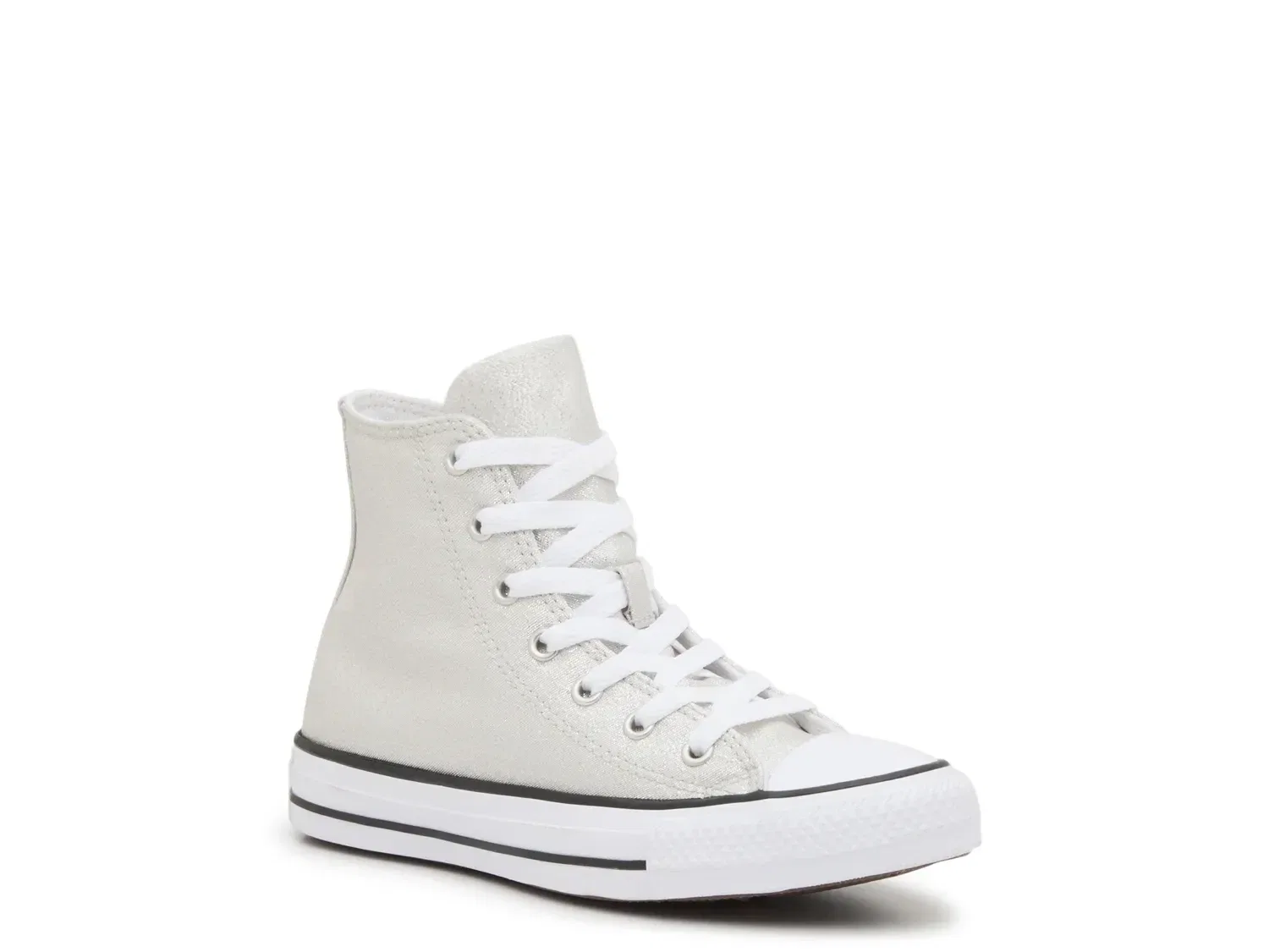 Кроссовки высокие Converse Chuck Taylor All Star Hi Glitter, серый с блестками