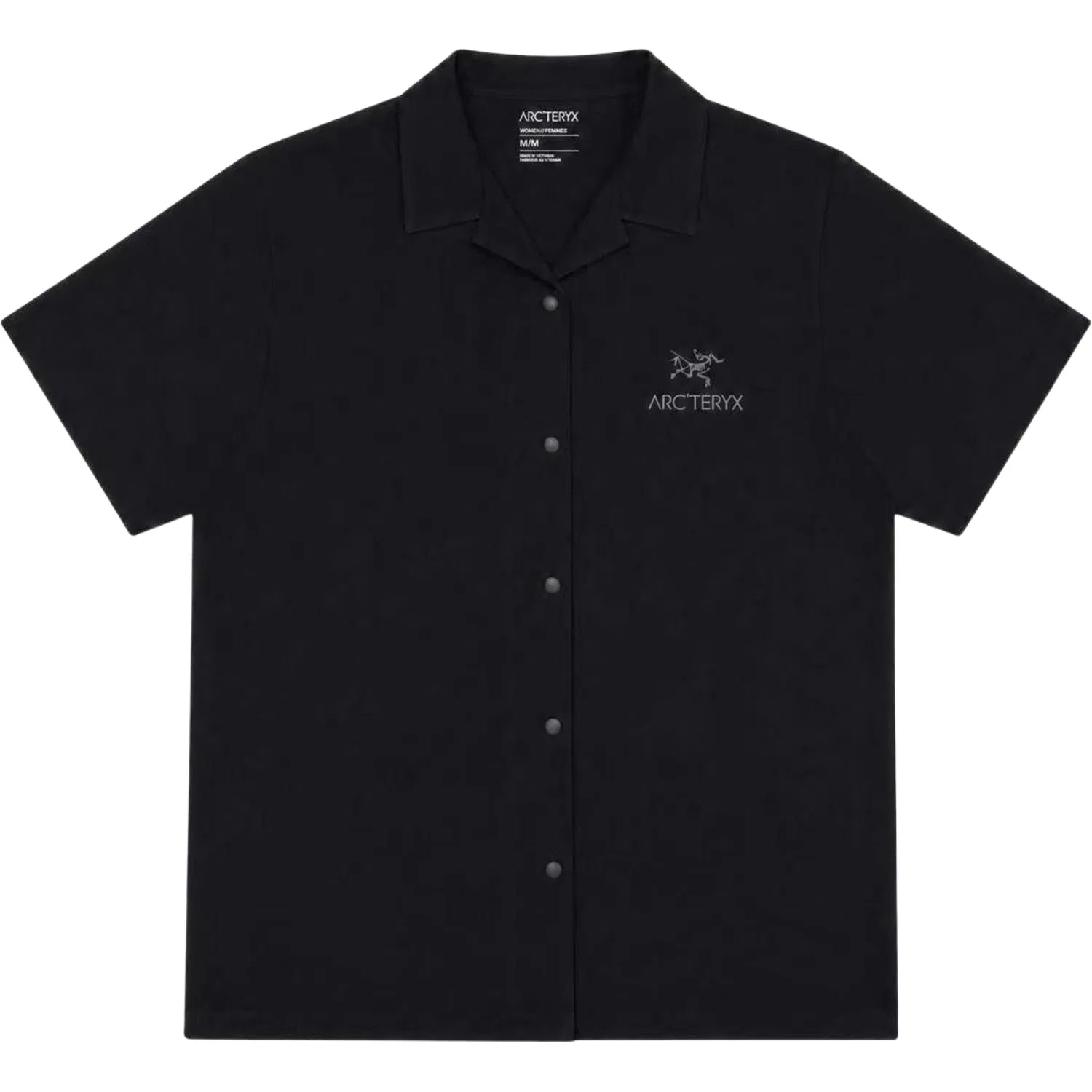 Футболка с круглым вырезом, свободный крой, Arc'teryx, Black