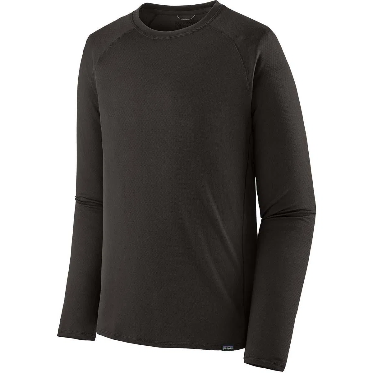 Термобелье футерное с длинным рукавом Patagonia Capilene Midweight Crew, Black — фото 3