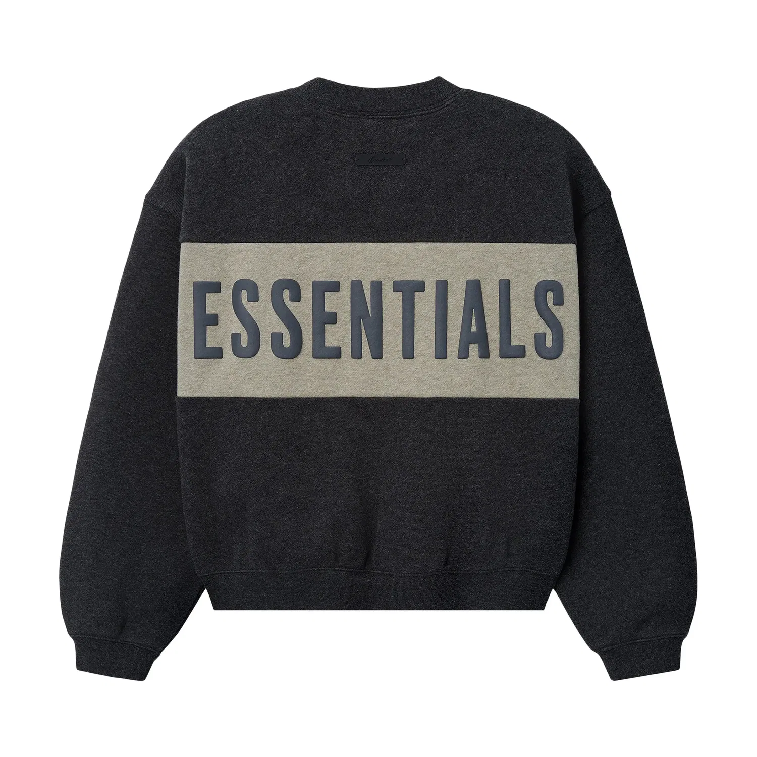 Укороченная свободная толстовка Fear of God Essentials с вставками, серый — фото 2