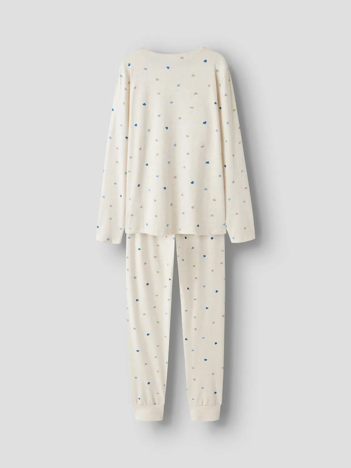 Детская пижама для девочек с принтом Pijama de corazones name it, Marrón — фото 2