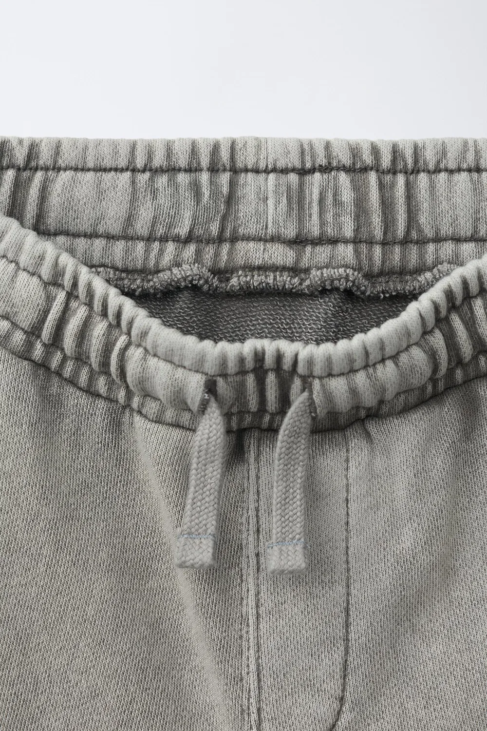 Выцветшие бермудские шорты ZARA, Grey — фото 3