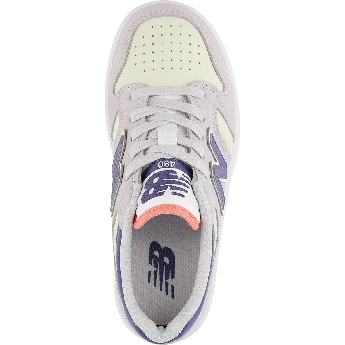 Детские кроссовки для мальчиков баскетбольные 480 shoe - little kids' New Balance, Pearl Grey — фото 3