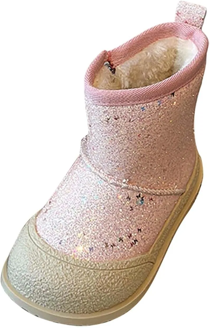 Детские зимние сапоги для девочек с блестками Sparkle Ankle Boots, Red