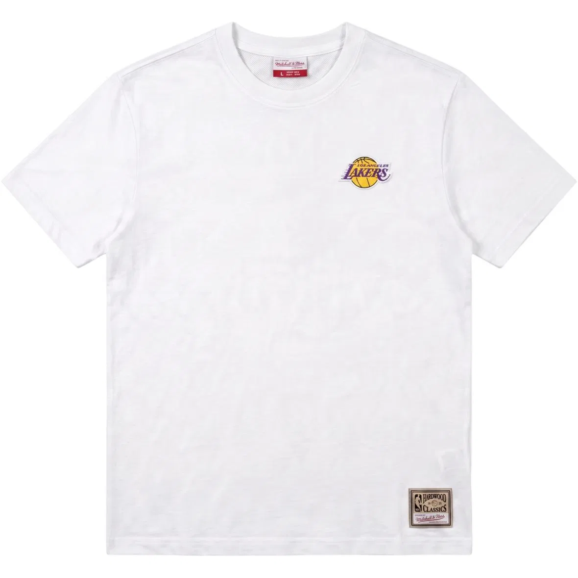 Футболка детская с круглым вырезом, свободного кроя, Los Angeles Lakers White, Mitchell Ness