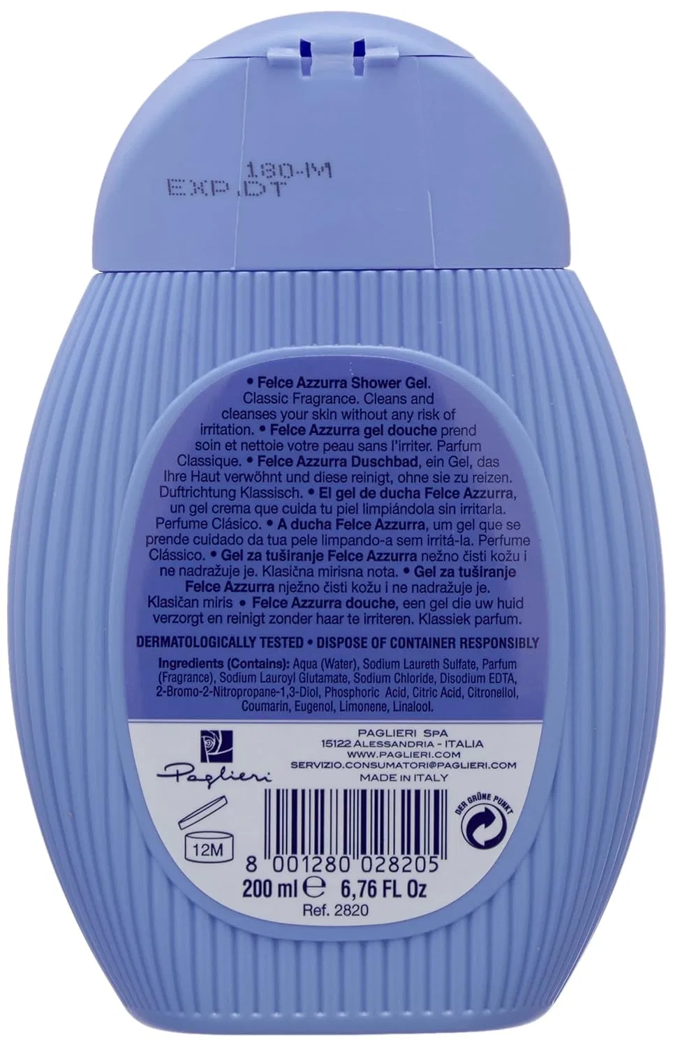 Гель для душа Felce Azzurra, Fresh, 200 мл, набор 12 шт. — фото 2