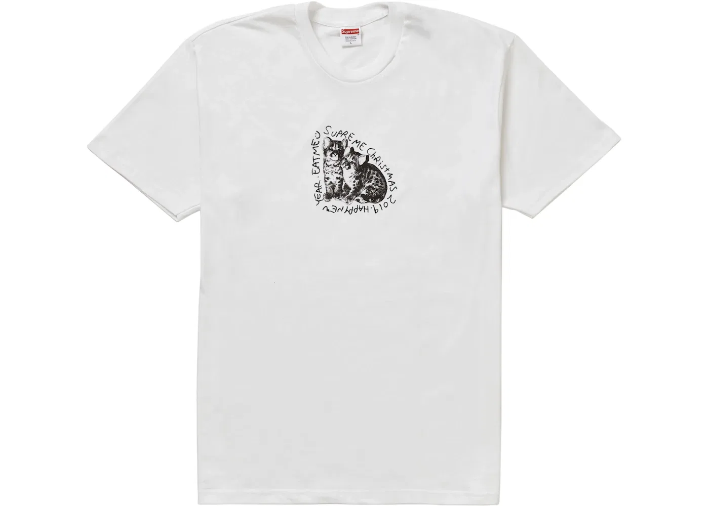 Мужская футболка с принтом Supreme Eat Me Tee, White