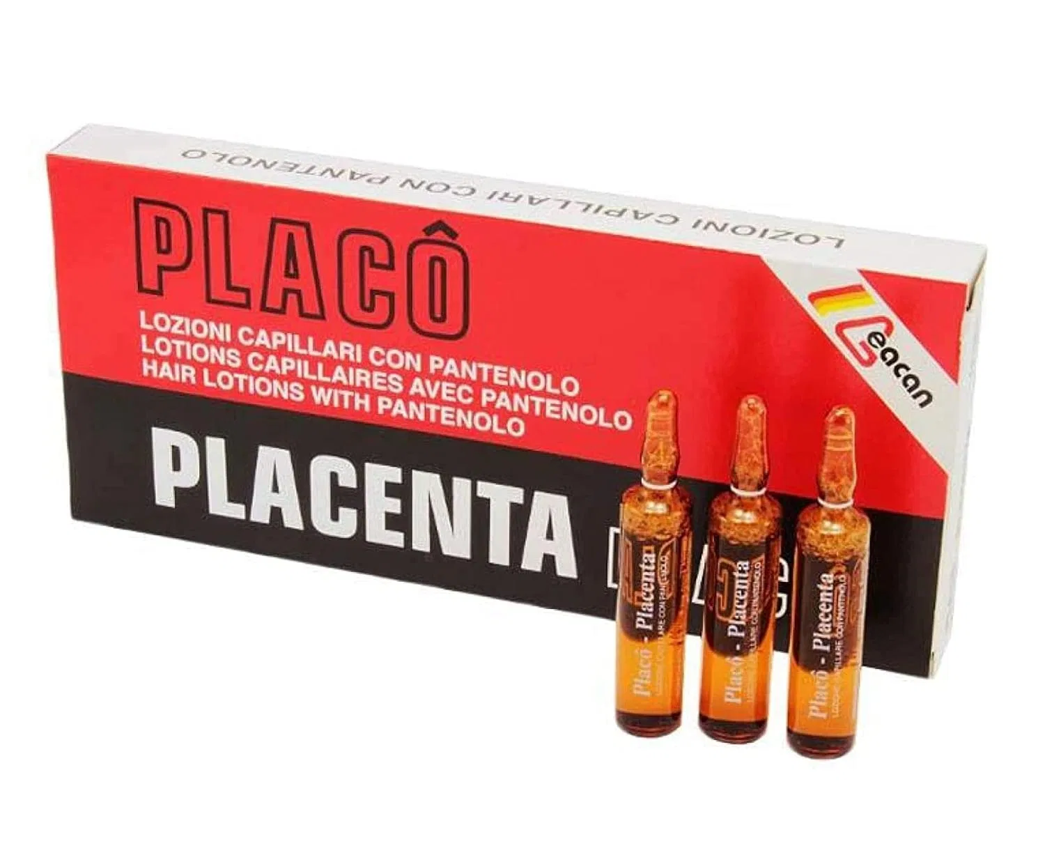 Лосьон против выпадения волос Placenta Placo, 12 ампул по 9.9 г Placenta Placo