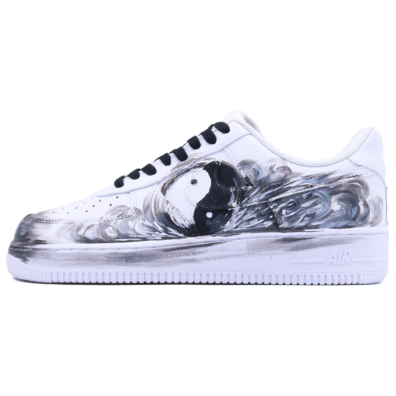 

Nike Кроссовки для скейтбординга Air Force 1 с противоскользящим износостойким верхом, унисекс, белые, черные