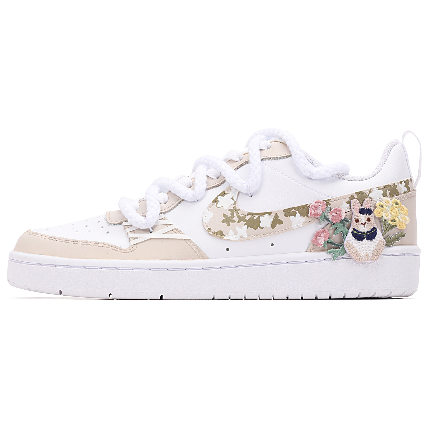

Кроссовки Nike Court Borough Skateboarding Shoes Women's Low-top Brown/White, оранжевый/белый/голубой