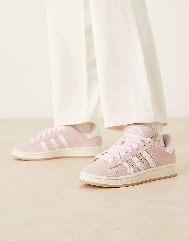 Кроссовки Adidas Originals Campus 00-х розового цвета