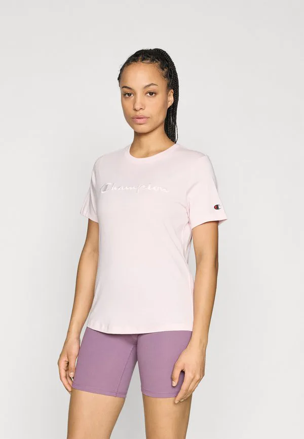 

Футболка icons с круглым вырезом, облегающего кроя, в тон. Champion, Pink, Розовый, Футболка icons с круглым вырезом, облегающего кроя, в тон. Champion, Pink