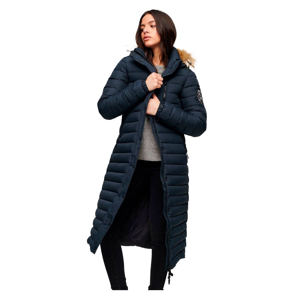 

Куртка Superdry Fuji Longline Puffer, синий