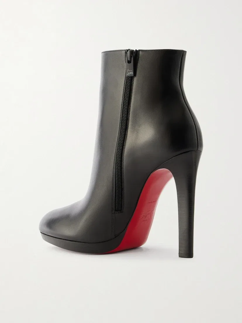 Кожаные ботильоны Fannylove 120 Christian Louboutin, черный — фото 3
