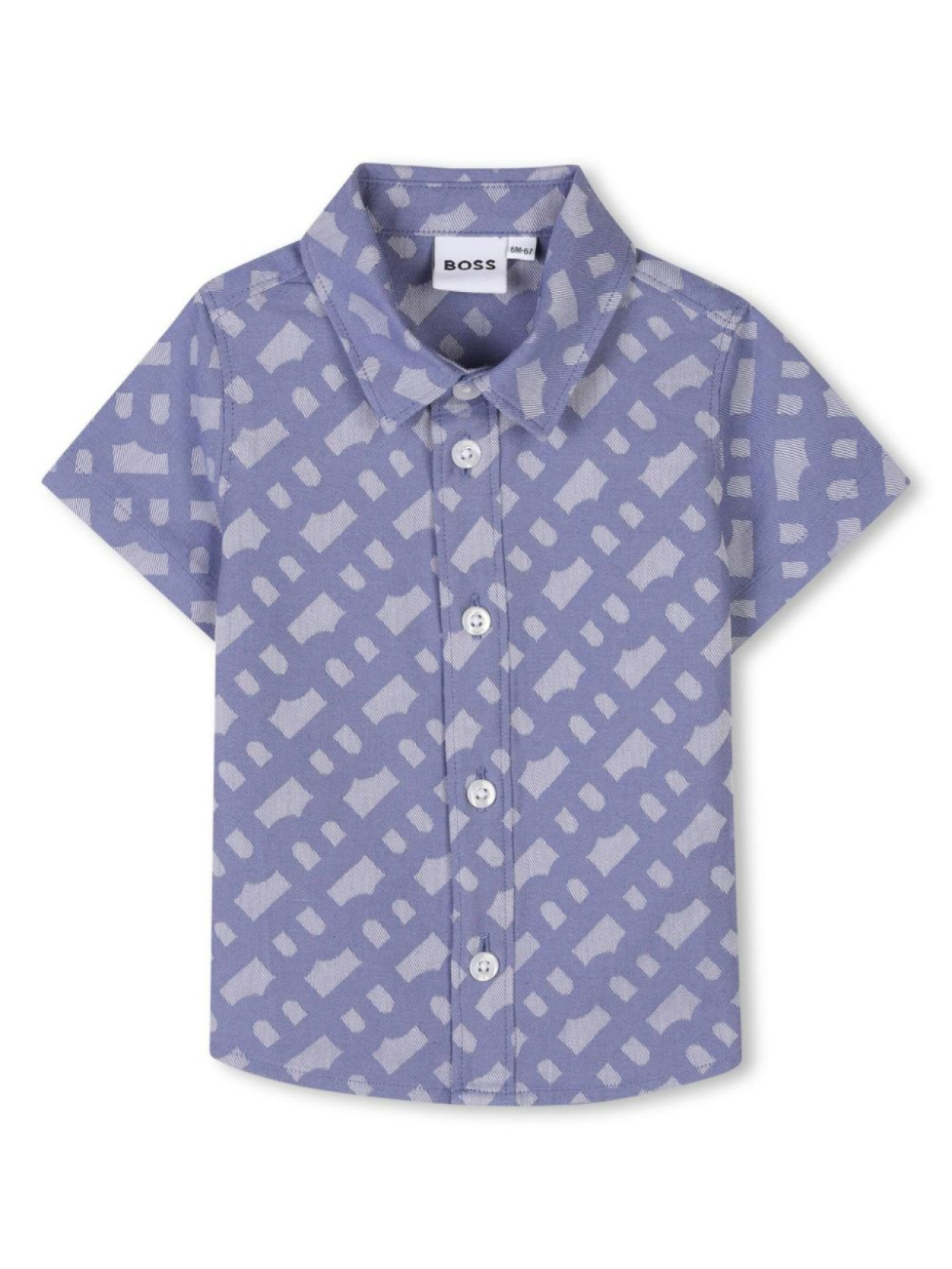 

BOSS Kidswear рубашка с короткими рукавами, синий