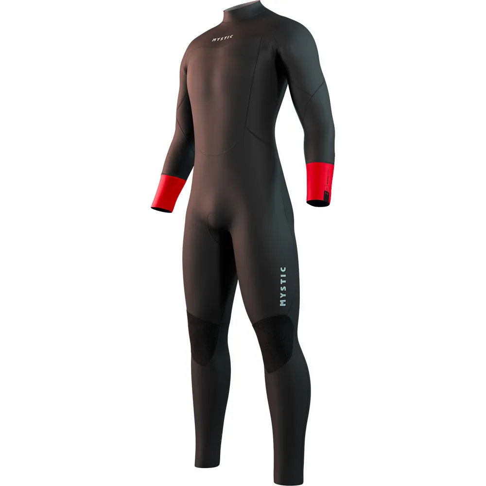 Неопреновый костюм с длинными рукавами и молнией на спине Mystic Rental fullsuit 3/2mm flatlock Junior, коричневый — фото 2