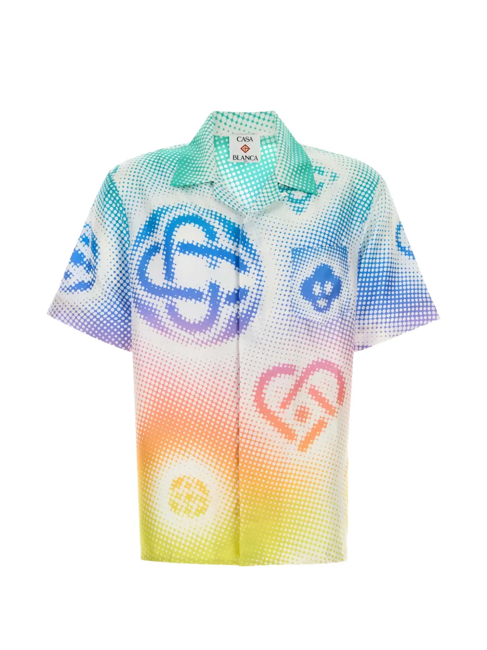 

Рубашка с принтом Casablanca, белый