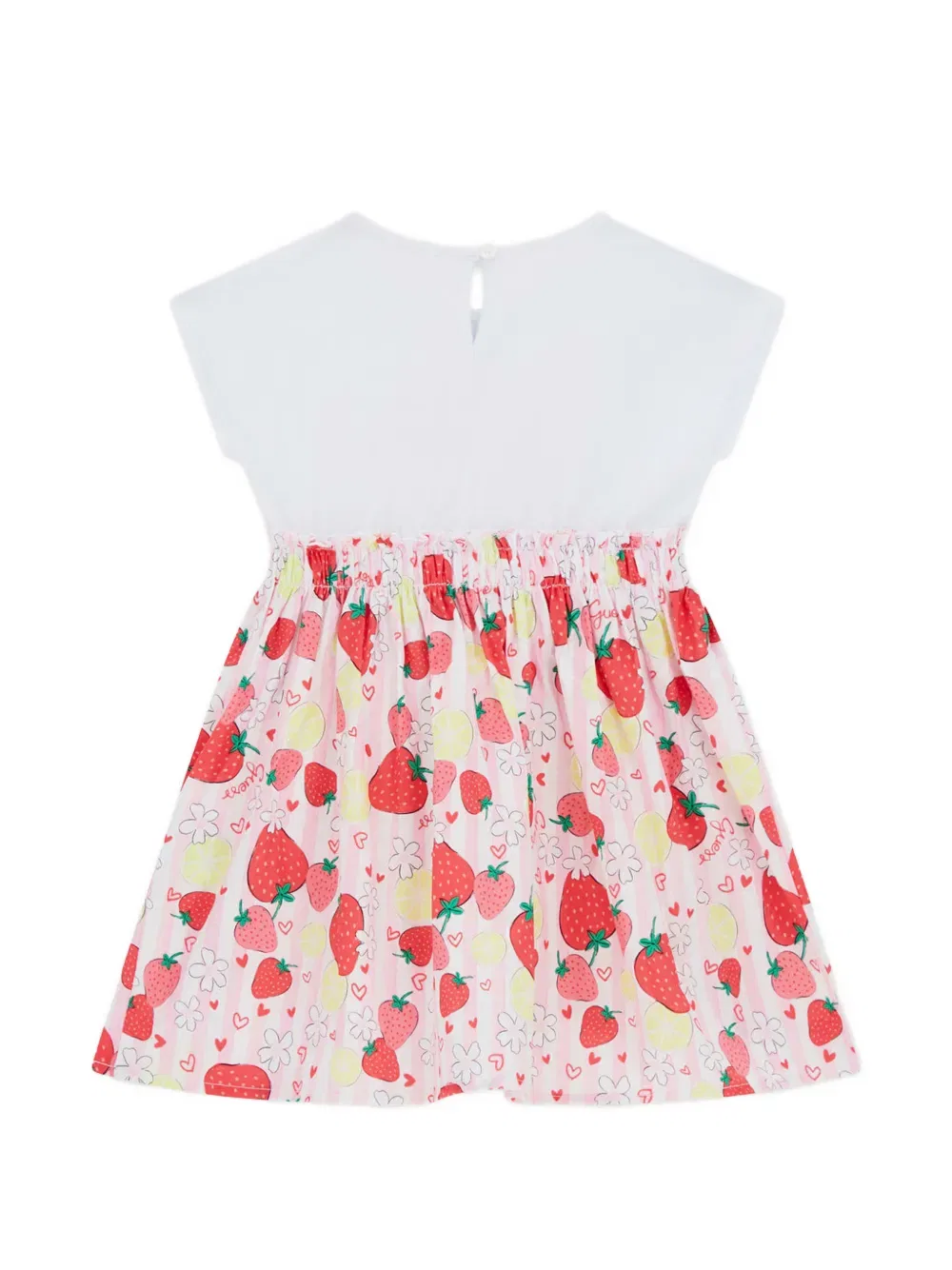 Платье с клубничным узором Guess Kids, розовый — фото 2