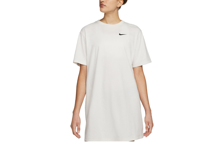 

Nike Платье с короткими рукавами женское Phantom Gray White