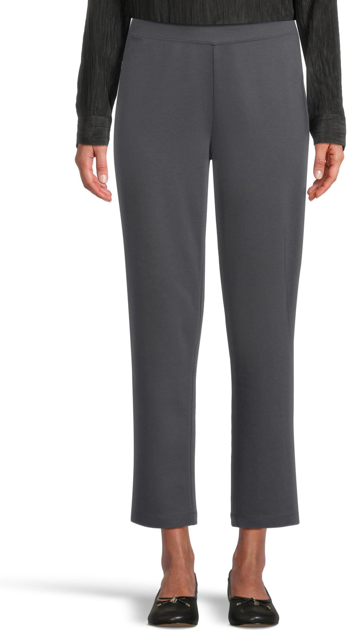 

Брюки Eileen Fisher Slim Ankle Pant, цвет Ebony
