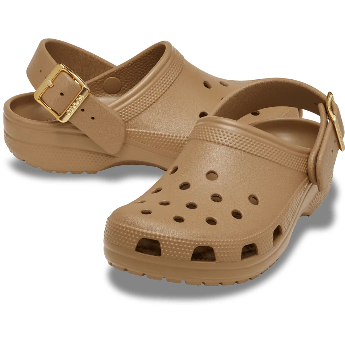Классические металлические сабо с пряжкой Crocs, черный — фото 2