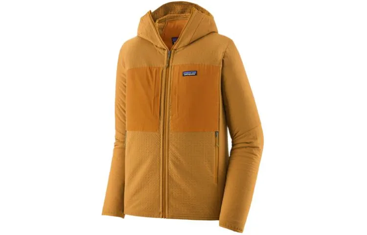 Куртка с капюшоном на молнии R2 TechFace Patagonia, Pufferfish Gold/Pufferfish Gold