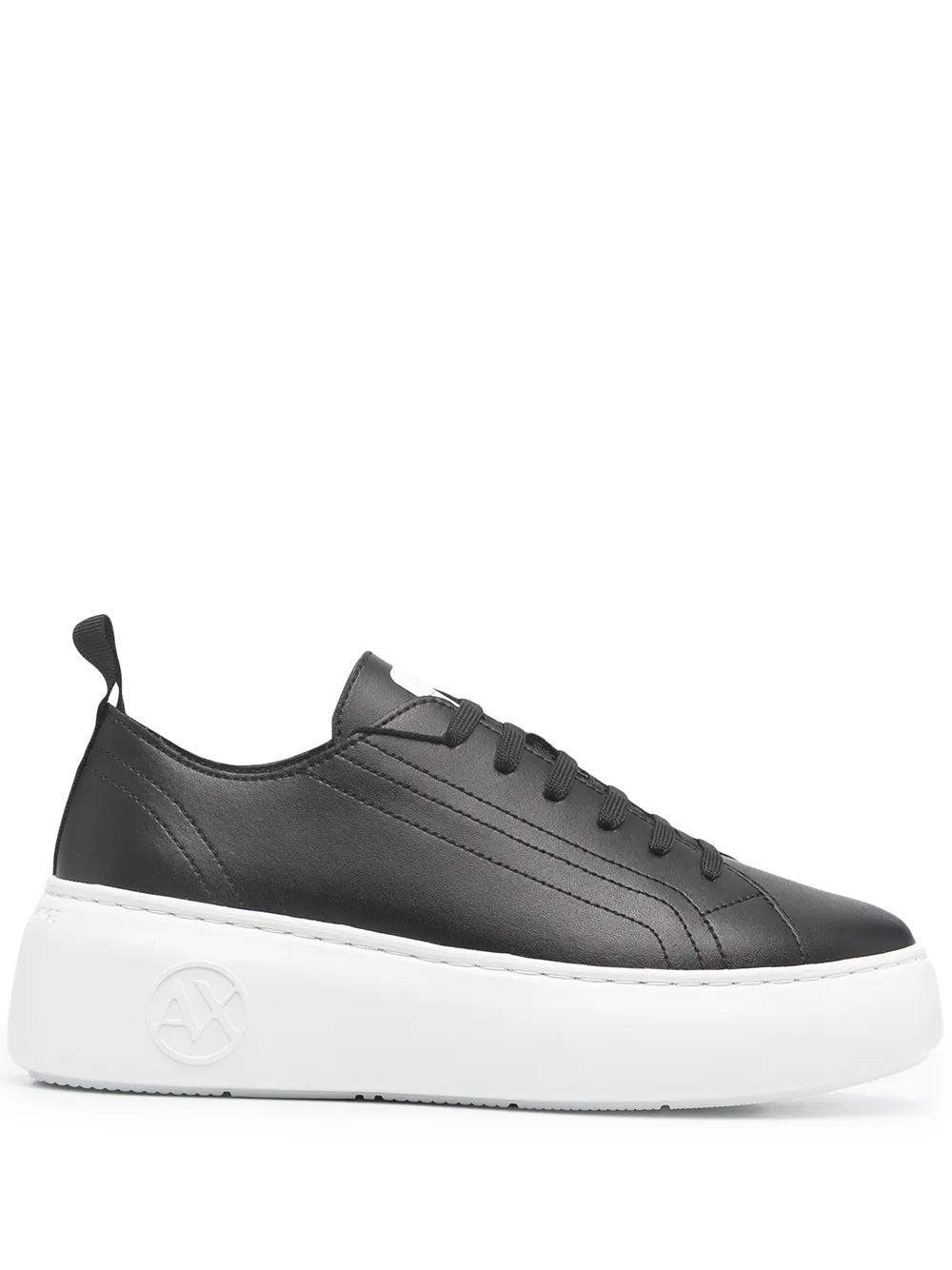 Массивные кроссовки на шнуровке Armani Exchange, черный