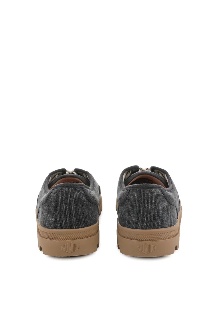 Кроссовки мужские, на шнуровке, Dunelite Moc Cush Canvas Palladium, черный — фото 4
