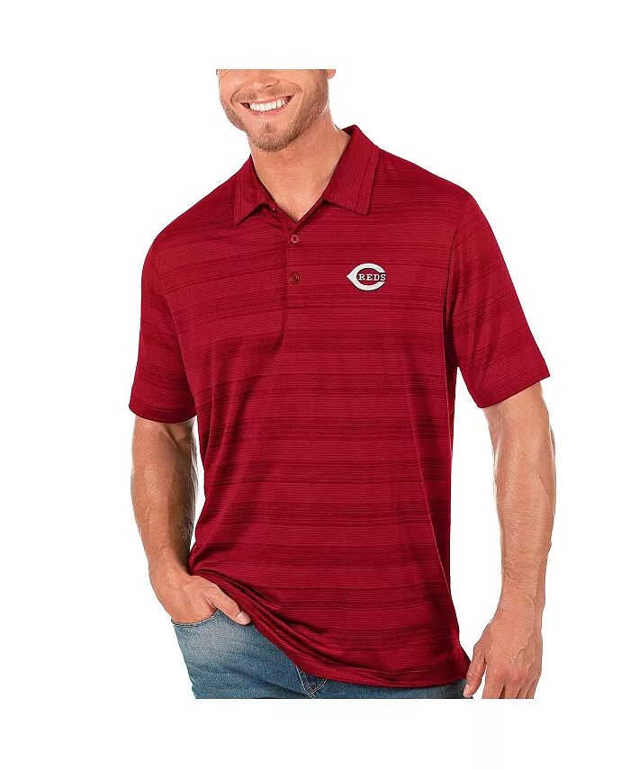

Мужское красное поло Cincinnati Reds Compass Antigua