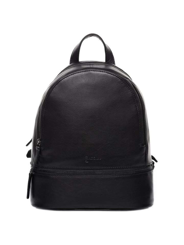 

Рюкзак BACCINI Leder-Rucksack echt Leder Rucksack groß soft-schwarz, черный