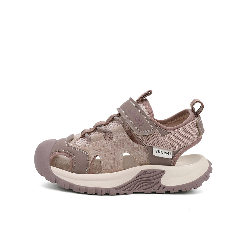 

Детские сандалии с низким верхом, устойчивые к истиранию, легкие, амортизирующие, нескользящие Jeep, розовый