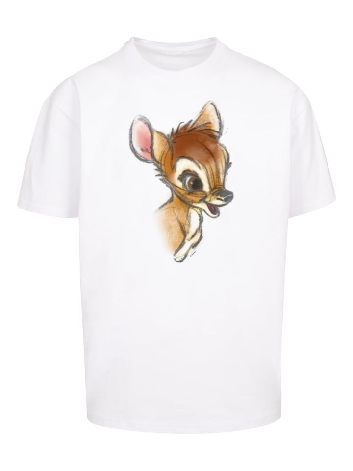 

Футболка F4NT4STIC Disney Bambi Zeichnung modischer Print, белый