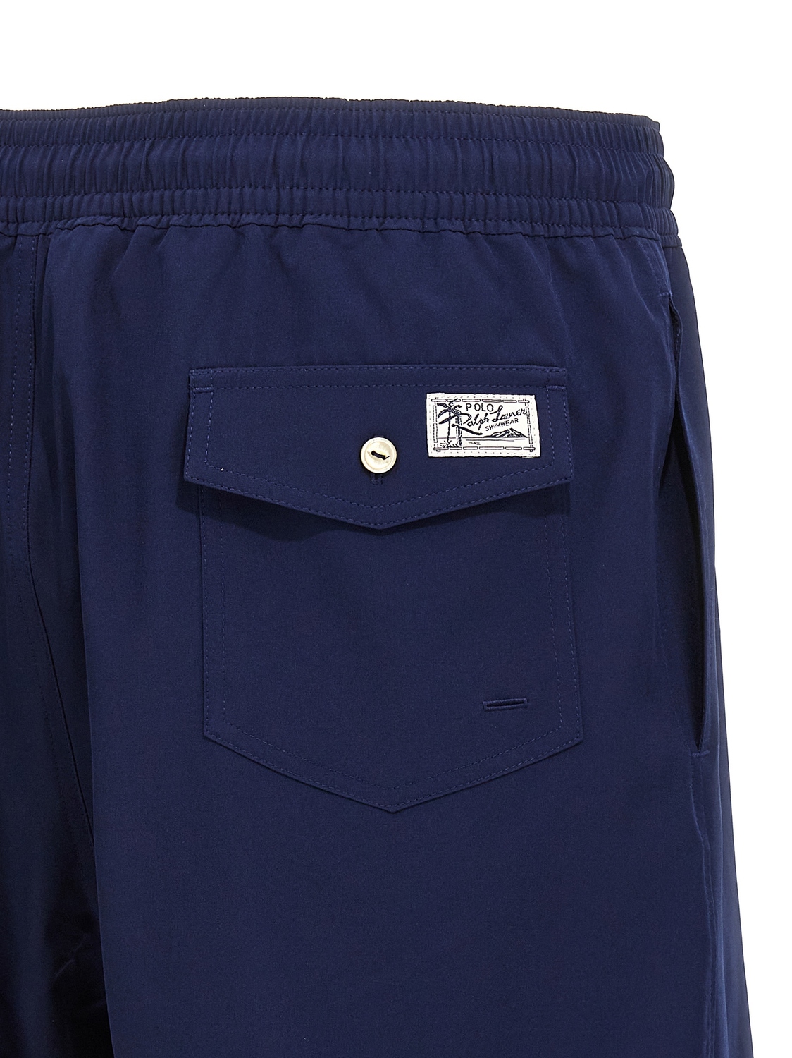 Плавки-шорты с вышивкой логотипа POLO RALPH LAUREN, синий — фото 4
