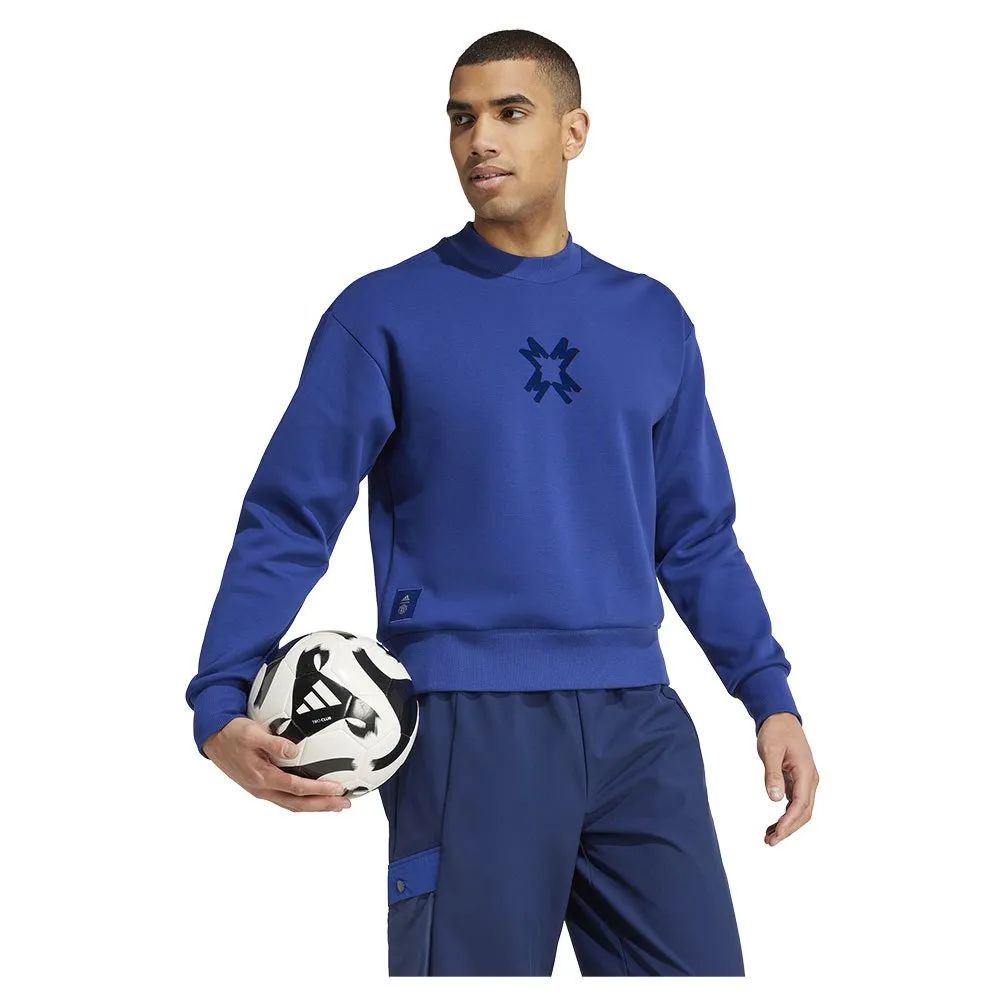 Толстовка adidas Manchester United 24/25 SZN, синий — фото 4