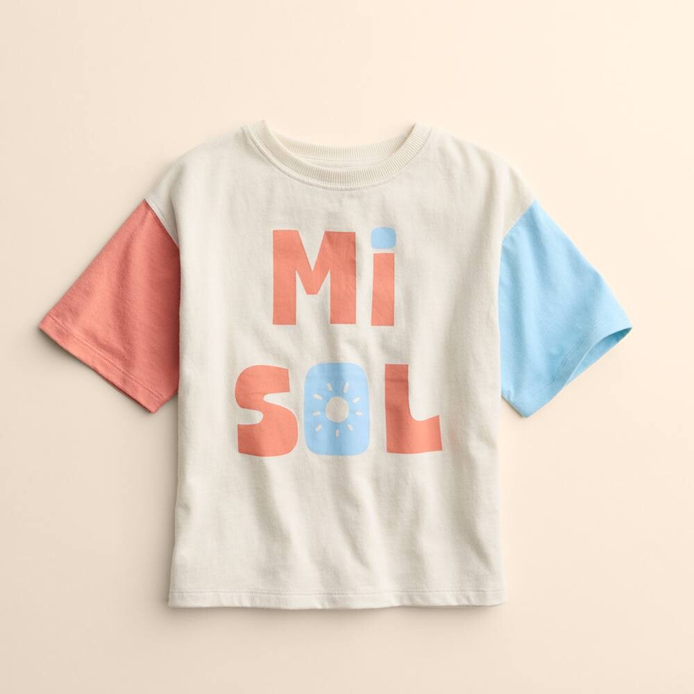 

Свободная футболка из органического материала Baby & Toddler Little Co. от Lauren Conrad Little Co. by Lauren Conrad, цвет Mi Sol Little
