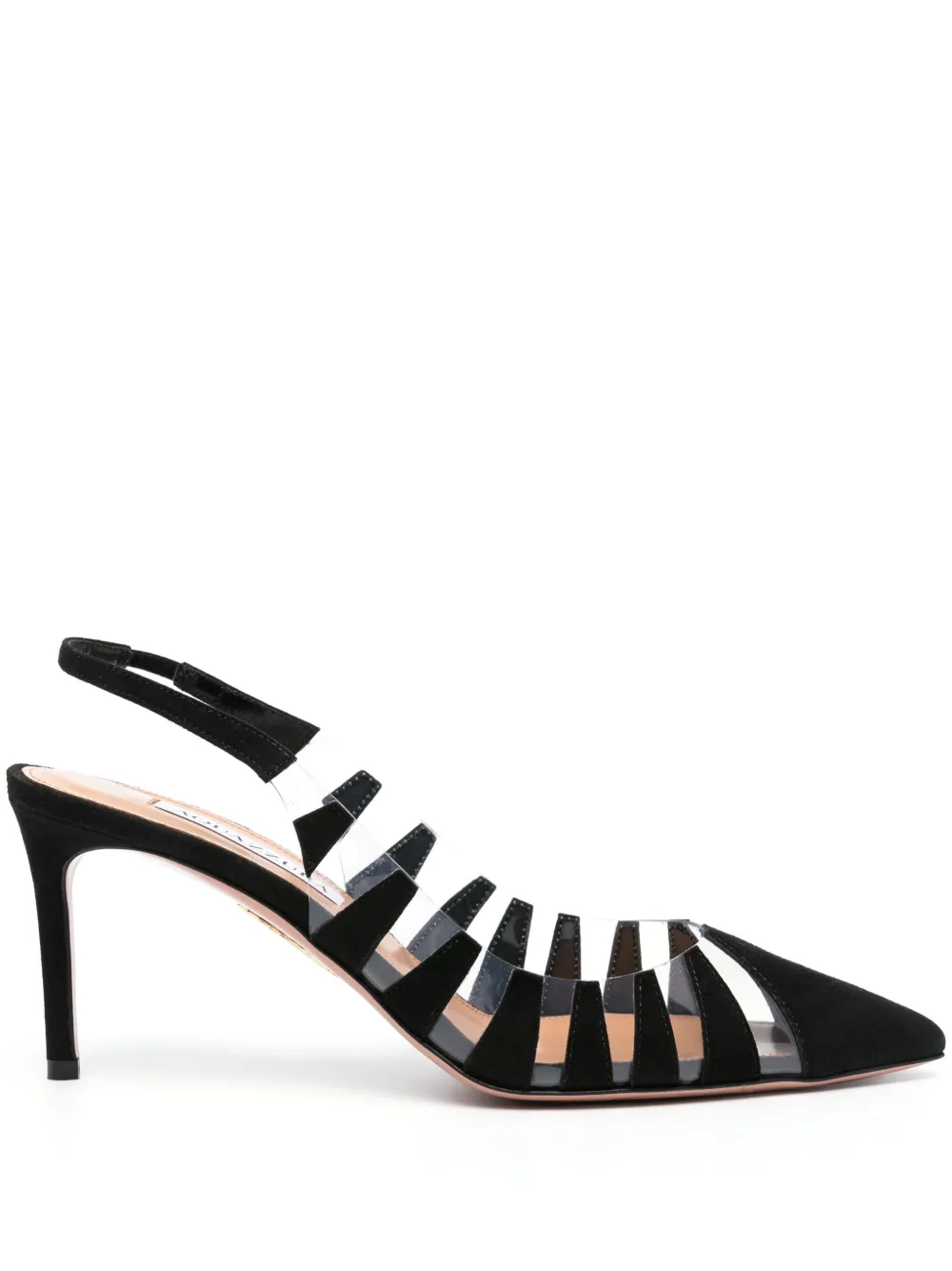 Туфли Hot Rumor Sling 75 Aquazzura, черный