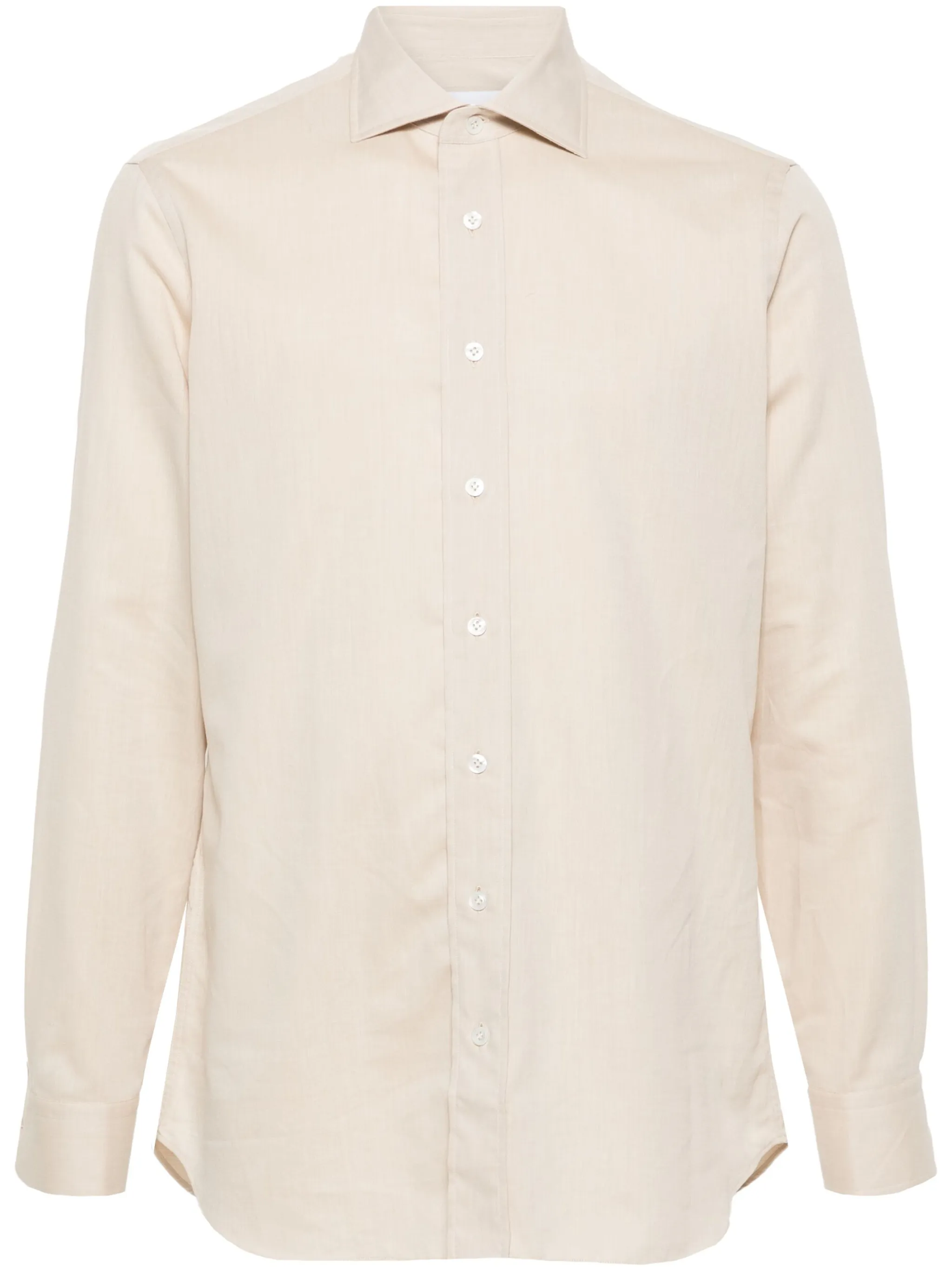 

Рубашка с распашным воротником Lardini, нейтральный